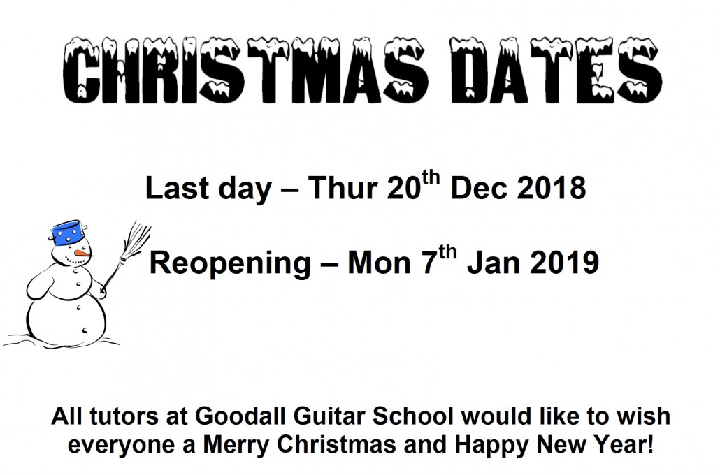 Christmas dates